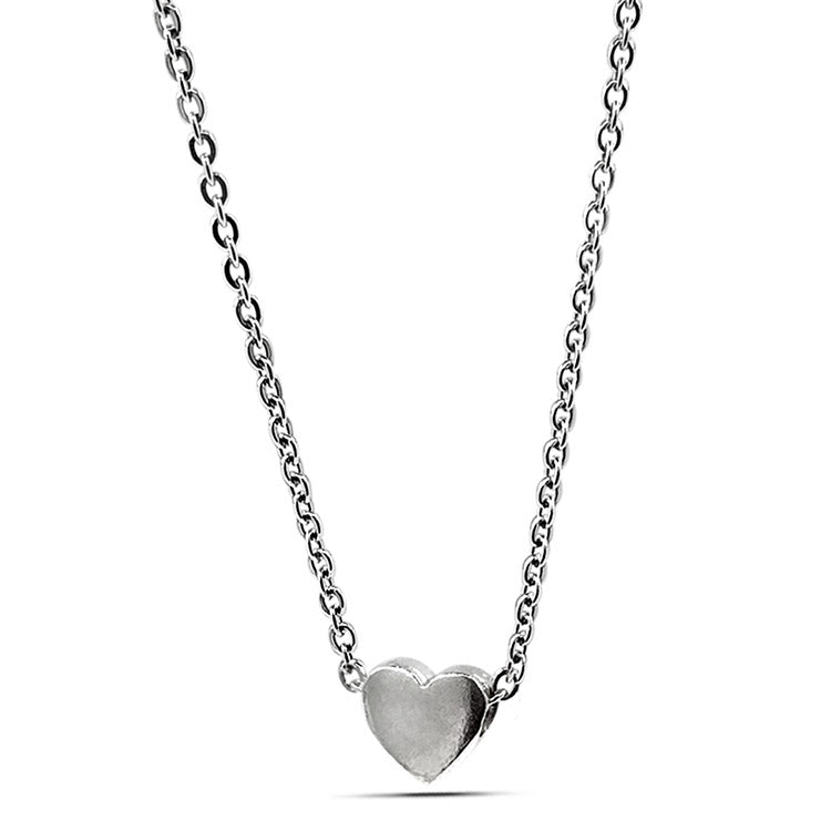 silver heart necklace