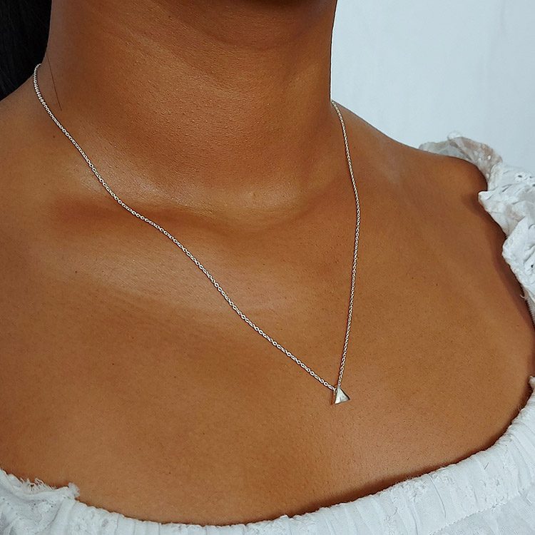 Simple Silver Necklace for Women